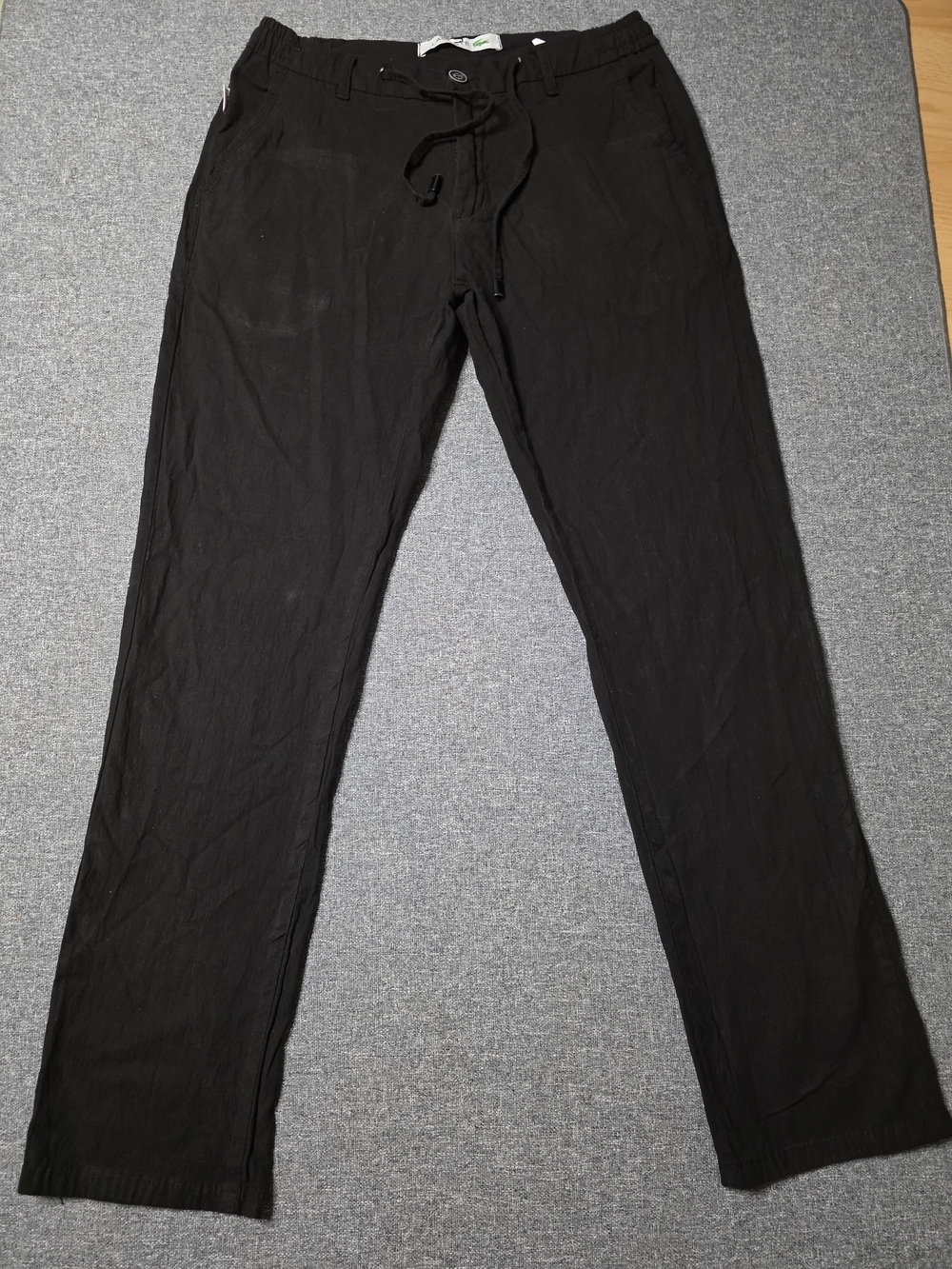 ​Lacoste Black Casual Drawstring Chino Pants Mens